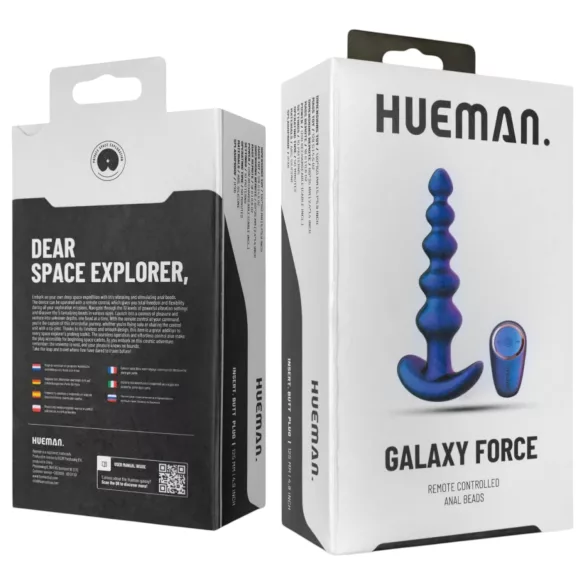 Hueman Galaxy Force - juhtmevaba anaalvibraator (lilla)