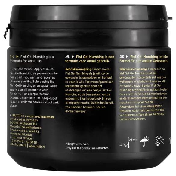 BUTTR - tuimestav fisting-geel - 500ml