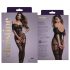 Christine - läbipaistev võrkkombinesoon - (must) - XS-XL