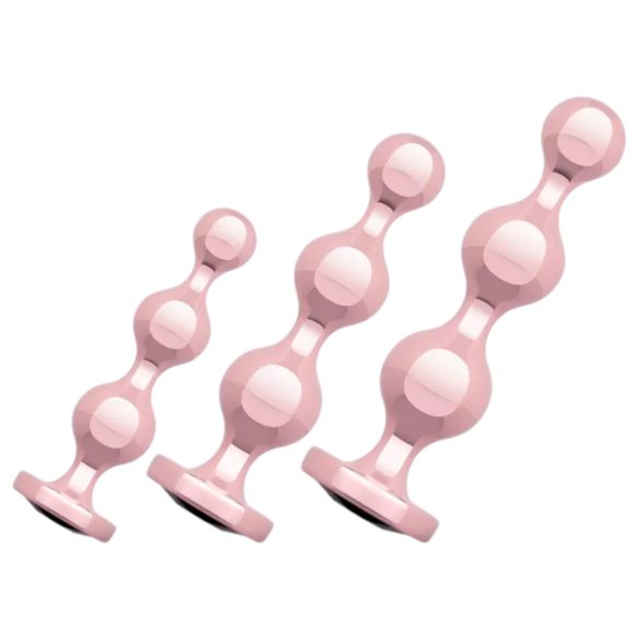 Rosy Gold - anaaldildode komplekt - roosakuld