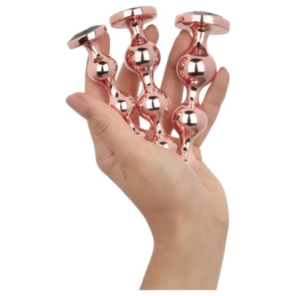 Rosy Gold - anaaldildode komplekt - roosakuld