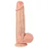Real Fantasy Troy - elutru dildoprotees liikuva nahaga (ihutooni) - 25 cm
