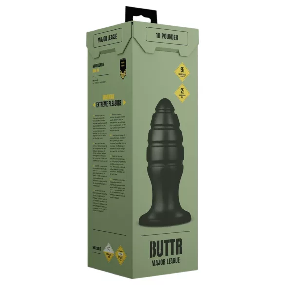 BUTTR Aftershock - hiiglaslik anaalpunn (must) - 23 cm