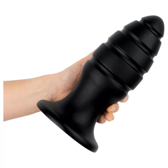 BUTTR Aftershock - hiiglaslik anaalpunn (must) - 23 cm