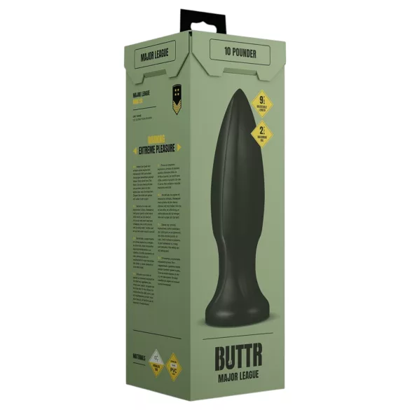 BUTTR Huge Explosive II - hiiglaslik anaalpunn (must) - 29 cm