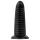BUTTR Double Ribbed - hiiglaslik sooneline anaaltapp (must) - 26 cm