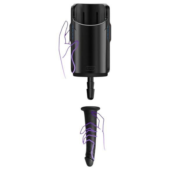 Kiiroo - realistlik vaakumdildo - 19 cm - must