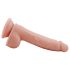 Mr. Dixx 7.6 - iminappadega munanditega dildo - naturaalne (19,5 cm)