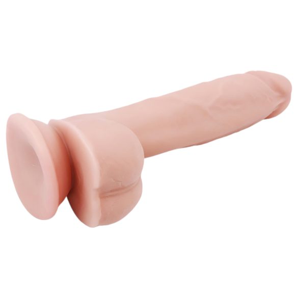Mr. Dixx 7.6 - dildoga iminapaga ja munanditega - naturaalne 19,5 cm