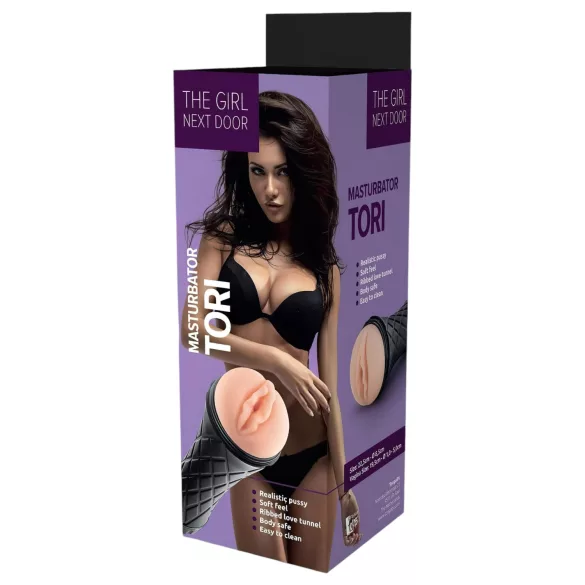 The Girl Next Door Tori - realistlik masturbaator tupega - hele/must