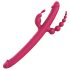 Dreamtoys Anywhere Pleasure Vibe - akulaetav 4-harulise vibraator (roosa)
