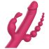 Dreamtoys Anywhere Pleasure Vibe - akulaetav 4-harulise vibraator (roosa)