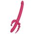 Dreamtoys Anywhere Pleasure Vibe - akulaetav 4-harulise vibraator (roosa)