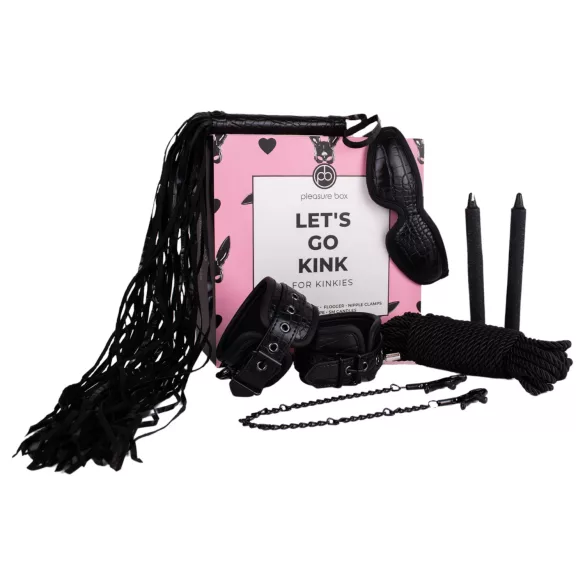 Pleasure Box Let's Go Kink - sidumistarvikute komplekt - 6-osaline