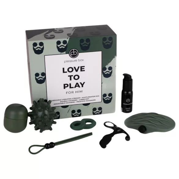 Pleasure Box Love to Play - masturbaator komplekt - 6-osaline