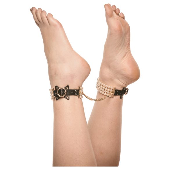 Allure - pärlitega pahkluuankur (must)