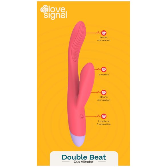 Dreamtoys Love Signal - G-punkti ja kliitori vibraator - punane