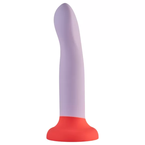 Dreamtoys Love Signal - kahevärviline silikoonist dildo, suur (lilla)