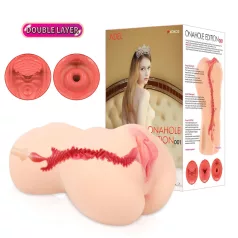   Kokos Onahole 001 XL - elutruistlik kunstvagiina masturbaator (naturaalne)