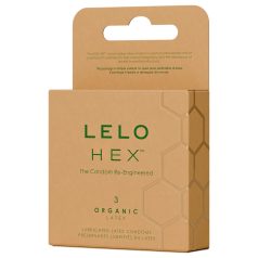 LELO Hex Organic - kondoomid - 3 tk - naturaalne lateks