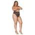 Dreamgirls - kõrge pihaosa pitsist aluspüksid - must - 2XL