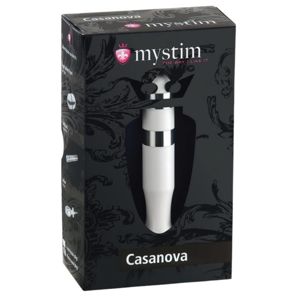 mystim Casanova - elektriline valge dildo​​