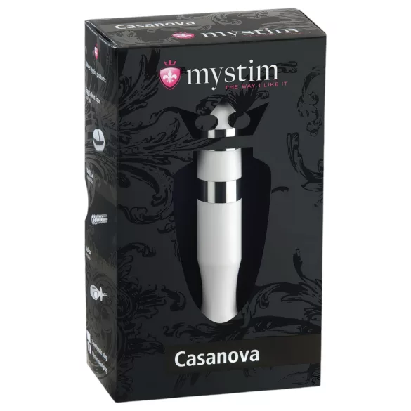 mystim Casanova - elektro dildo - valge