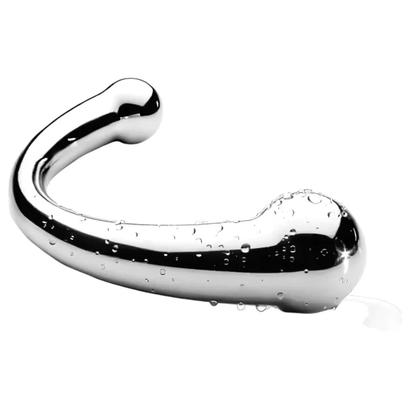 NJOY Pure Wand - anaalne konksdildo (hõbedane)
