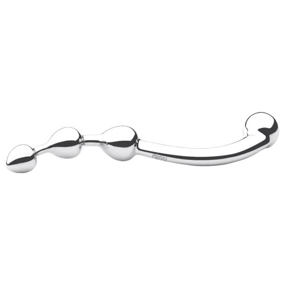 Njoy Fun Wand - metallist anaal- ja G-punkti dildo - hõbedane
