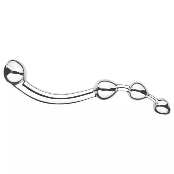 Njoy Fun Wand - metallist anaal- ja G-punkti dildo - hõbedane