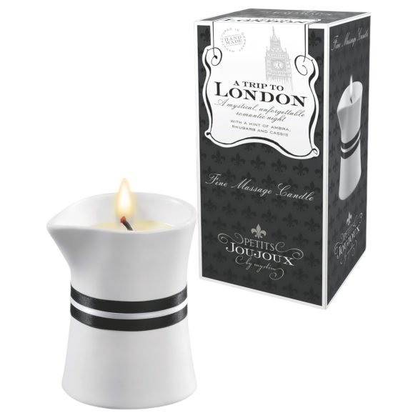 Petits Joujoux London - massaažiküünal - rabarber-amber (120ml)