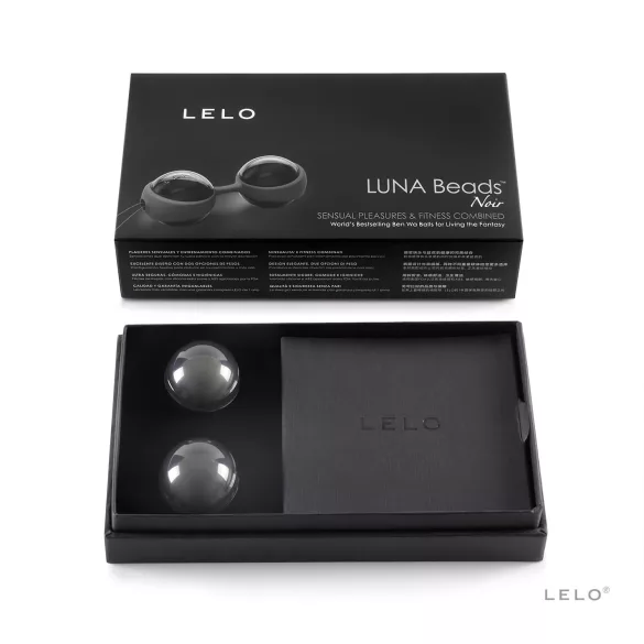 LELO Luna Noir - tupekuulid - vahetatavad kuulikud - must