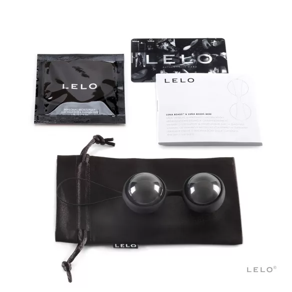 LELO Luna Noir - tupekuulid - vahetatavad kuulikud - must