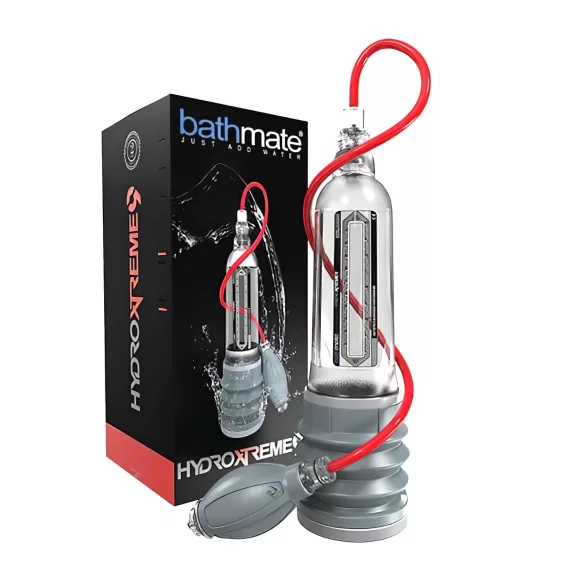 BathMate Xtreme Hydromax 9 - peenisepumba komplekt - läbipaistev