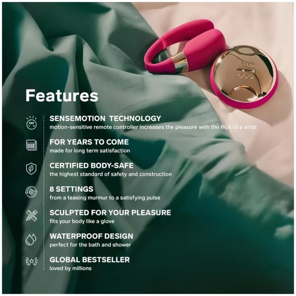 LELO Tiani 3 - paaride vibraator - silikoon - roosa