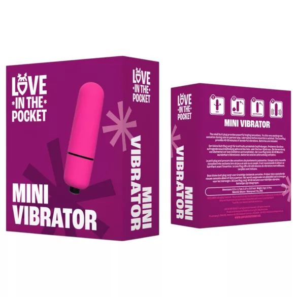 Love Bullet - veekindel mini vibraator - roosa