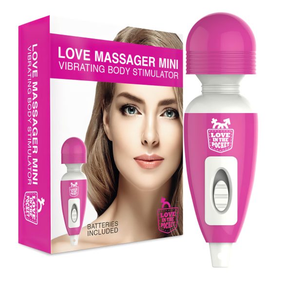 Armukepp - mini masseeriv vibraator (roosa)
