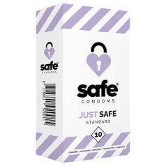 SAFE Just Safe - standardsed kondoomid - vanilje - 10 tk