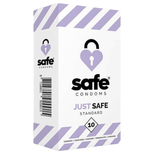 SAFE Just Safe - Tavaline Kondoom - Vanilje (10 tk)