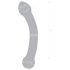 GLAS - kahe otsaga klaasdildo G-punktile (läbipaistev)