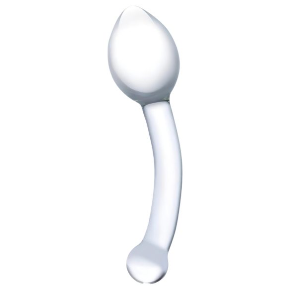 GLAS - klaasist anaalne topeltdildo (läbipaistev)