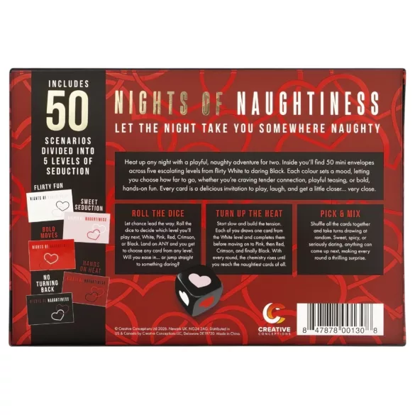FIFTY NIGHTS OF NAUGHTINESS - seksimäng täiskasvanutele inglise keeles