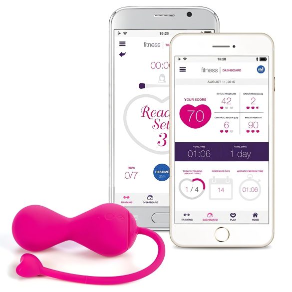 LOVELIFE BY OHMIBOD - KRUSH - Nutikas akuga geišapallide duo (roosa)