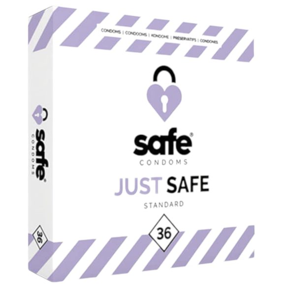 SAFE Just Safe - tavaline kondoom - vanilje (36 tk)