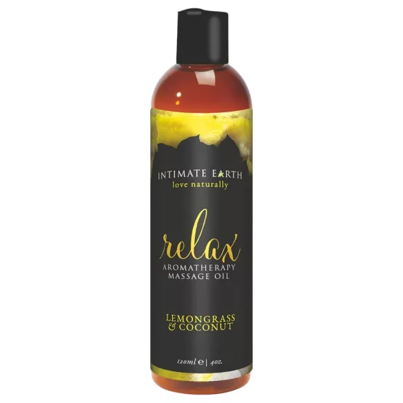Intimate Earth Relax - massaažiõli - sidrunhein-kookos - 120ml