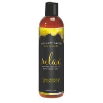   Intimate Earth Relax - soothing massage oil - lemongrass-coconut (240ml)