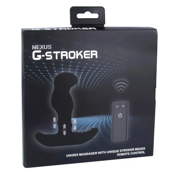 Nexus G-stroker - kaugjuhitav prostata vibraator - must