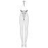 Obsessive N106 - avatud kaelarihmaga võrkbodysuit - must (S-L)