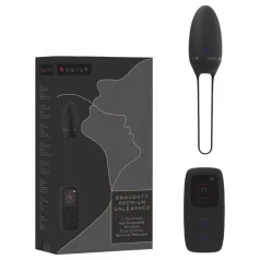   B SWISH Premium - kantav akuga raadios juhtmega vibro-muna (must)