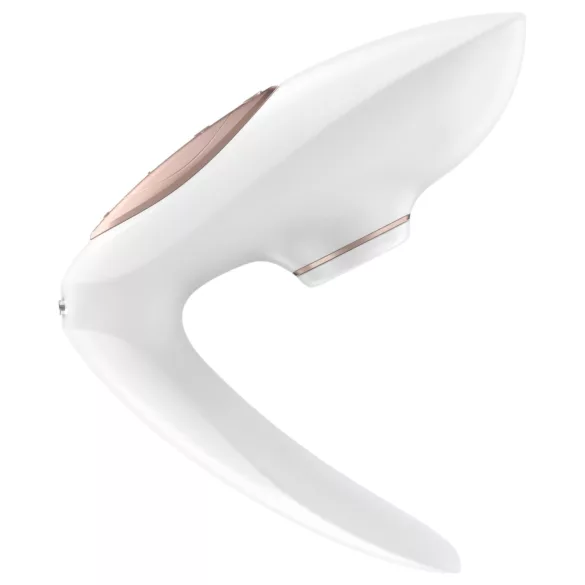 Satisfyer Pro 4 Couples - paaridele õhulainevibraator - akuga - valge